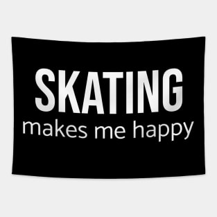 Skating Makes Me Happy Tapestry