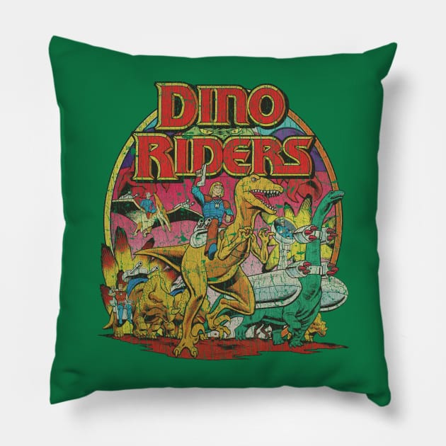 Dino-Riders The Adventure Begins 1988 Pillow by JCD666