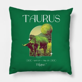 I have Taurus Zodiac Sign Pillow