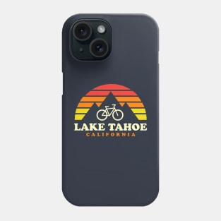 Lake Tahoe California Mountain Biking MTB Trails Retro Phone Case