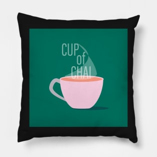 Copy of CupOfChai Green Pillow