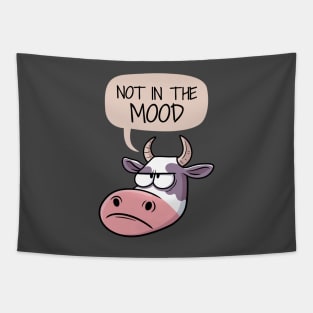 Moody Cow Not In The Mood Tapestry