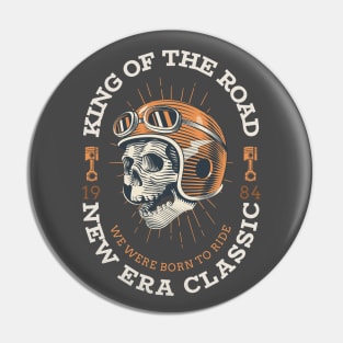 King Of The Road Biker Pin