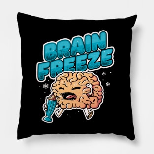 Brain Freeze - Funny Summer Ice Cream Gift Pillow