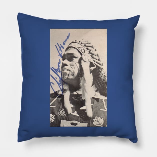 Atlanta Braves - Chief Nocahoma Autograph! Pillow by RetroZest