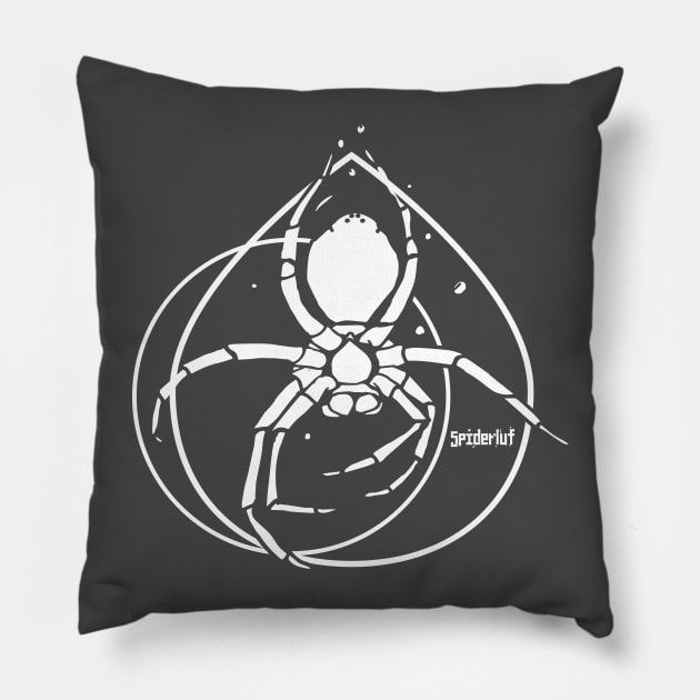 Diving Bell Spiders Pillow by Spiderluf
