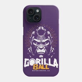 Old School Gorilla Ball // Vintage Gorilla Baseball Player // 90s Nostalgia Phone Case