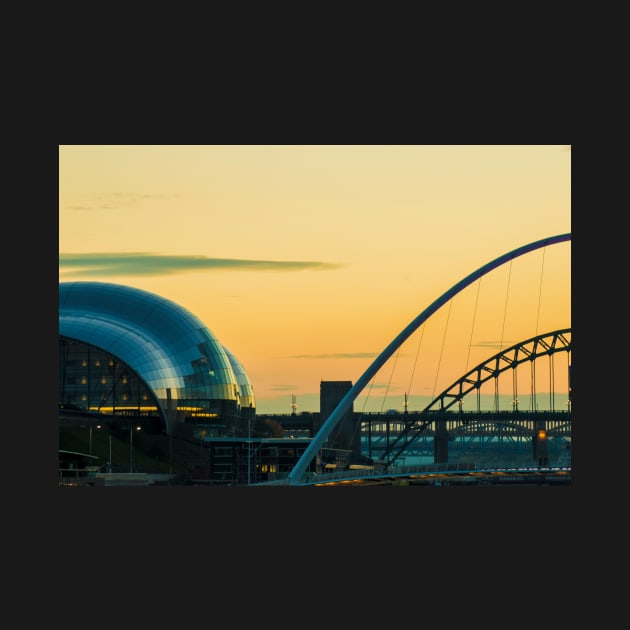 Sage and tyne bridge at sunset by tynesidephotos