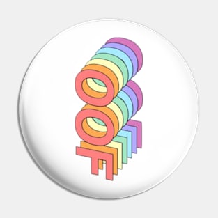 Rainbow Oof Phone Case Pin