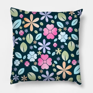 Floral pattern in watercolor Pillow