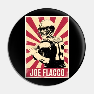 Retro Vintage Joe Flacco 80s Pin