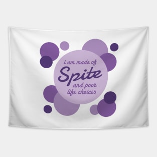 Sugar and Spite and Everything Nice (Purple) Tapestry