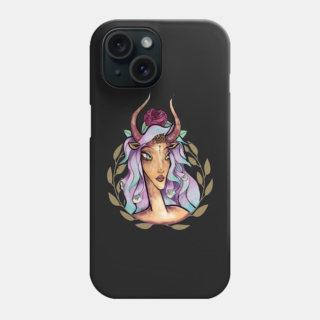 Magical Taurus Zodiac Phone Case by Sloosh