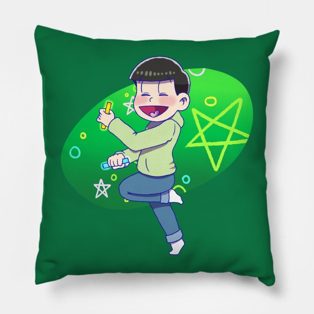 Osomatsu-san : Chibi Choromatsu Pillow by UndertaleSquirrel