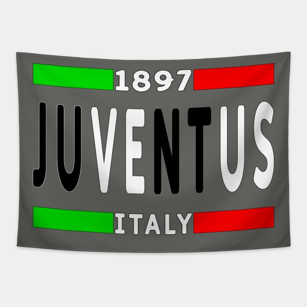 Juventus Italy 1897 Classic Tapestry by Medo Creations