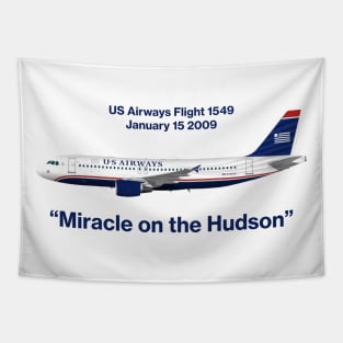 Miracle on the Hudson - US Airways A320 Tapestry