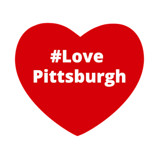 Love Pittsburgh - Hashtag Heart T-Shirt