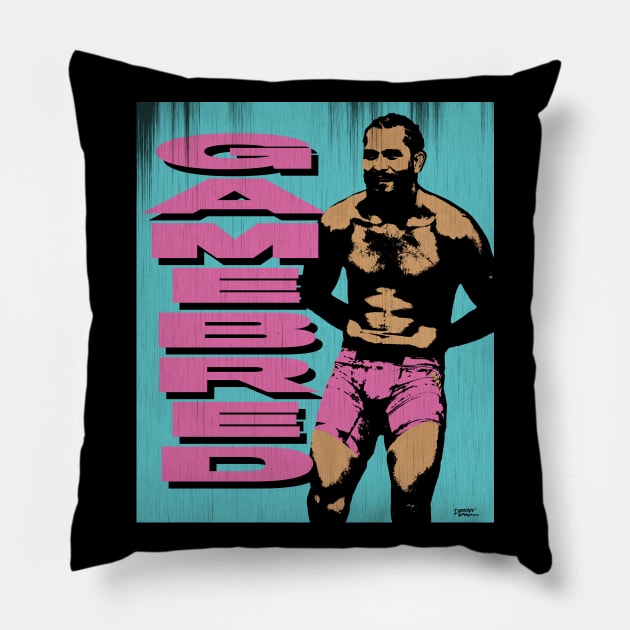 Retro Gamebred Graphic Pillow by dopelope