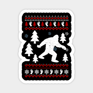 Sasquatch Ugly Christmas Magnet