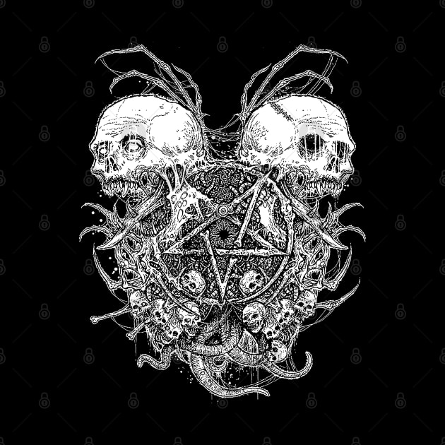 Skull Pentagram by naskij