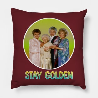 vintage golden girls 90s Pillow