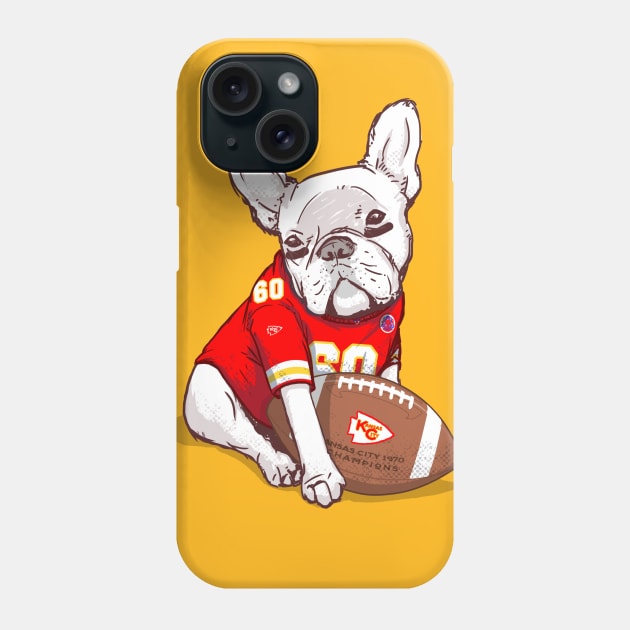 Kansas City Football Bulldog T-Shirt Phone Case by flowwestprintandapparel