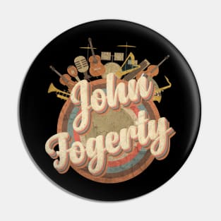 John Fogerty - Bad Moon Retro 70s Typo Pin