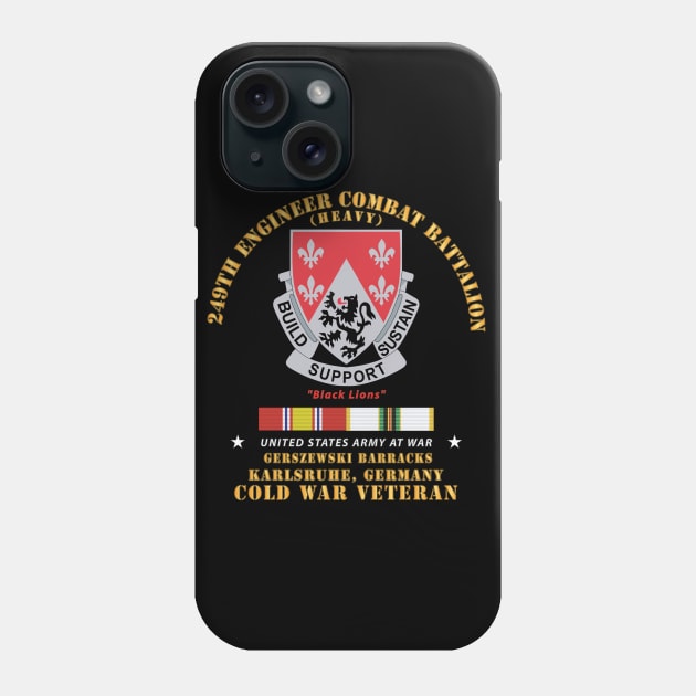 249th Engineer Bn - Gerzewski Barracks - Karlsruhe, GE w COLD SVC X 300 Phone Case by twix123844