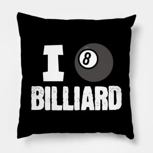 I love billiard ball Pillow