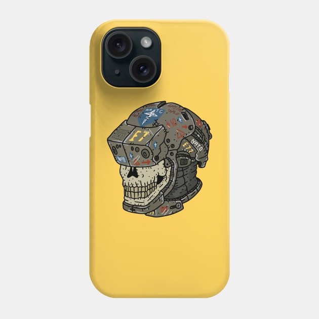 NATO skull space helmet. Phone Case by JJadx