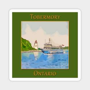 Tobermory Big Tub Lighthouse and Glass Bottom Boat - WelshDesigns Magnet