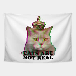 Cats are Not Real Tapestry