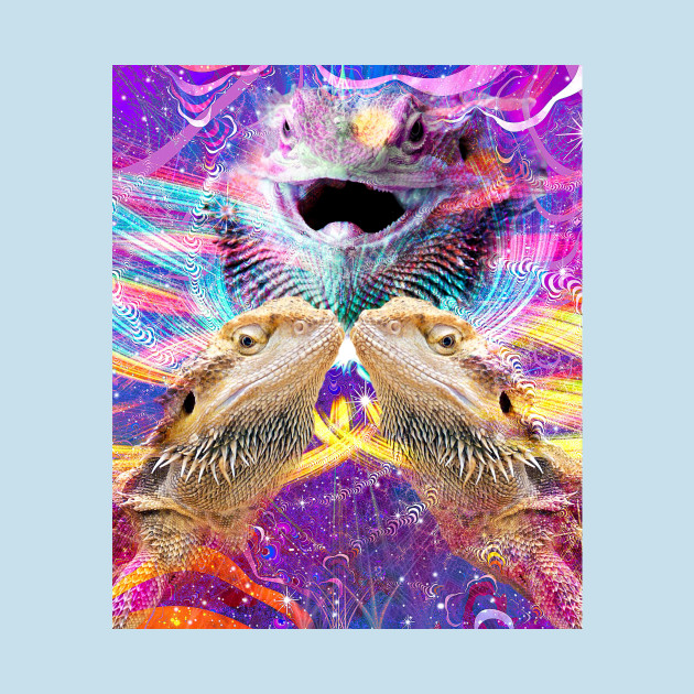 Disover EDM Trippy Bearded Dragon Lizard Rave - Edm Trippy Bearded Dragon Lizard Rave - T-Shirt