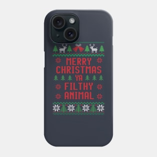 Merry Christmas ya filthy animal Phone Case