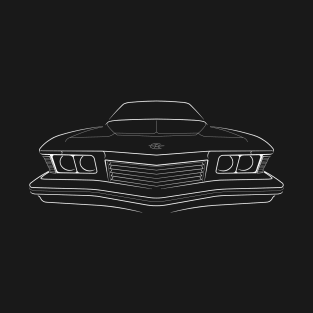 1973 Buick Riviera - front stencil, white T-Shirt