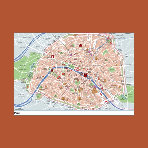 Arrondissements Paris Map by Superfunky