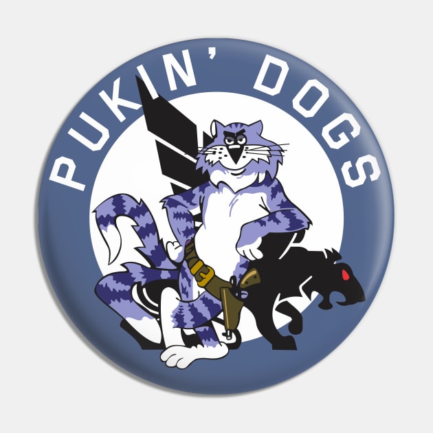 Grumman F-14 Tomcat - VF-143 Pukin' Dogs Pin by TomcatGypsy