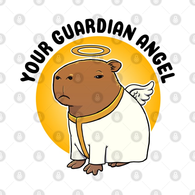 Your Guardian Angel Capybara by capydays