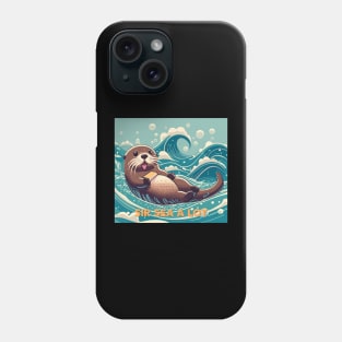 sir sea a lot - cute seaotter Phone Case