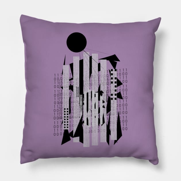 Break out of the matrix art/design Pillow by goldhunter1