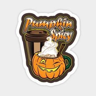 Pumpkin Spicy by eShirtLabs Magnet