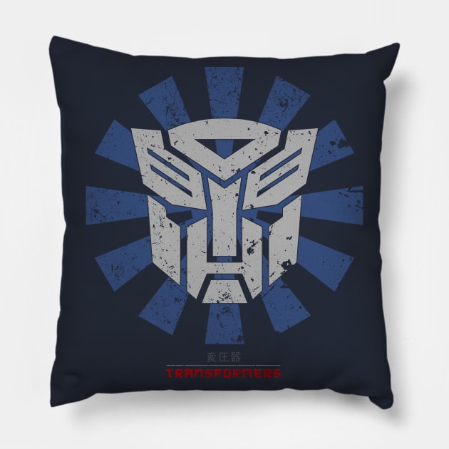 Transformers Retro Japanese Pillow by Nova5