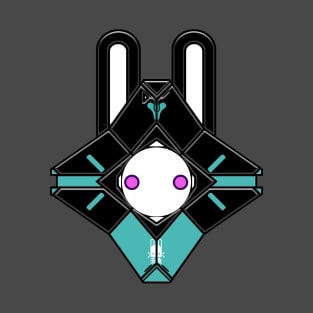 Space Bunny Ghost Shell T-Shirt