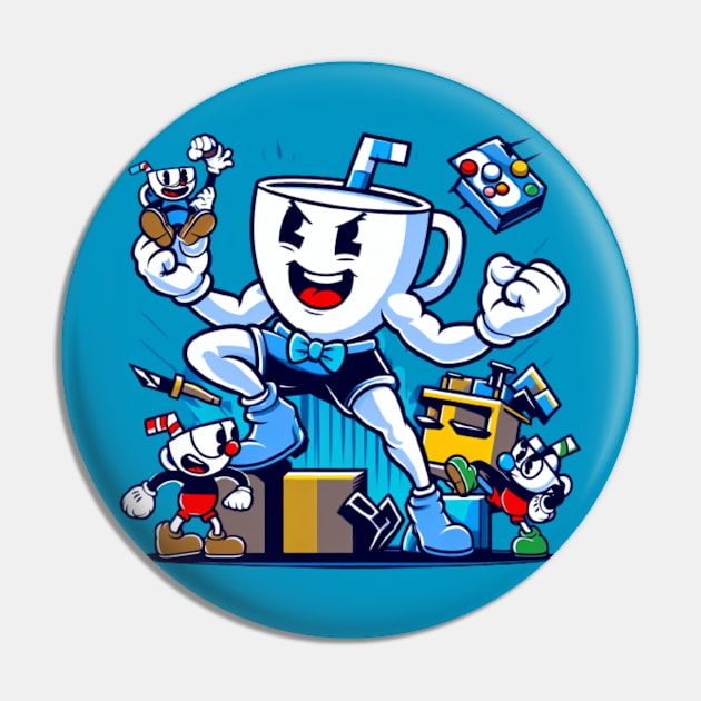 Giant Cuphead Pin by GAMINGQUOTES