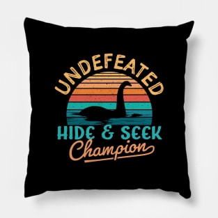 Undefeated Hide and Seek champion Loch Ness Monster Pillow