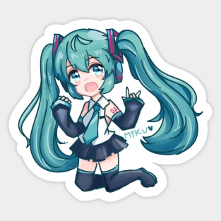 hatsune miku Sticker for Sale by stillletrashy