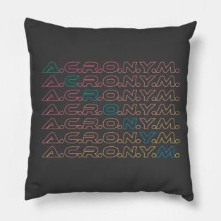 Acronym Pillow