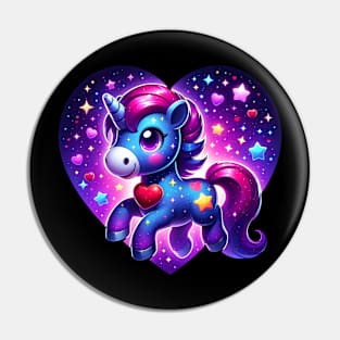 Cute Galaxy Unicorn Pin