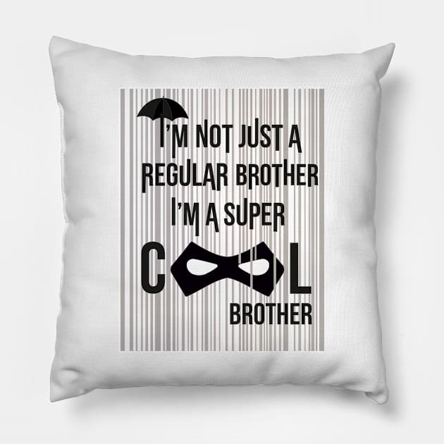 Super Coll Brother Umbrella Academy design Pillow by colouredwolfe11