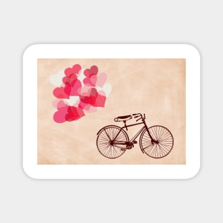 Heart-Shaped Balloons and Bicycle Magnet